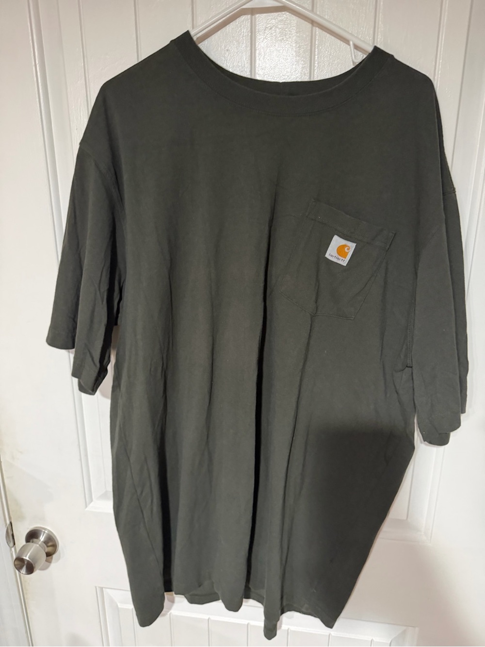 Carhartt XL tall Short-Sleeve Pocket Tee in Olive